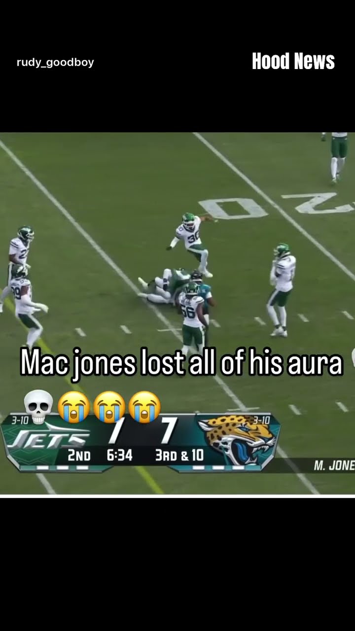 Lost all his aura #hoodnews #macjones #jaguars #football #aura #nfl #omg #how #wow