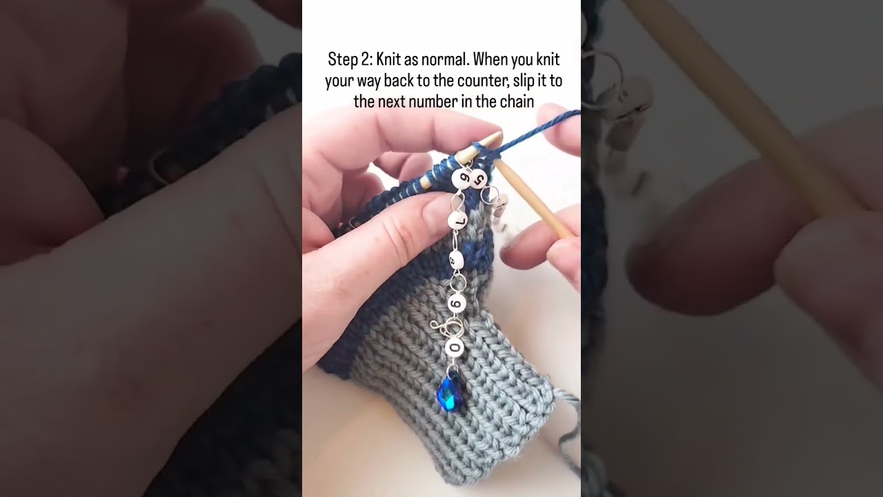 How to use a chain row counter