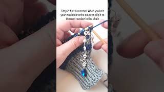 How to use a chain row counter