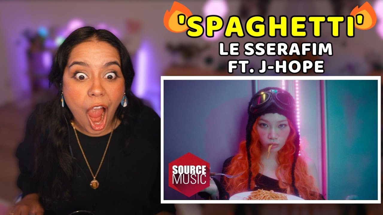 LE SSERAFIM 'SPAGHETTI FT. J-HOPE OF BTS OFFICIAL MV | ARMY REACTS!!💜