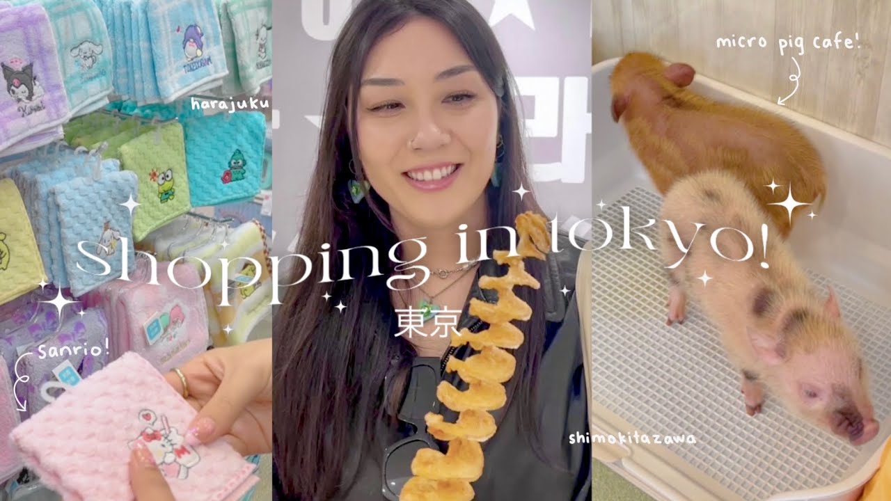 Делайте покупки в Токио вместе со мной!🍡 Харадзюку, экономное в Симокитазаве, свиное кафе!