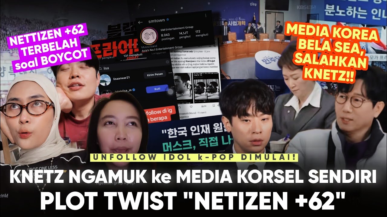 Gerakan Unfollow Idol dimulai “Netizen 62+ Terbelah - Media Korsel BELA SEA” bisakah kalahkan KNETZ?