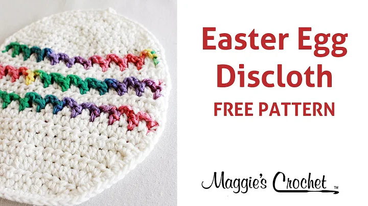 Delightful Easter Egg Dishcloth - Free Crochet Pattern