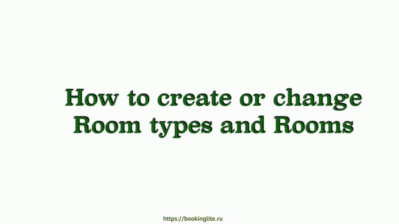 How to create and change Room types and Rooms - YouTube