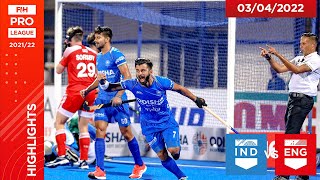 FIH Hockey Pro League Season 3: India vs England, Game 2 highlights