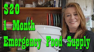 $20 DIY Emergency Food 1 Month Supply~ Preparedness