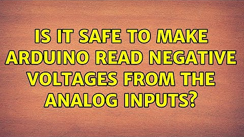 Is it safe to make arduino read negative voltages from the analog inputs?
