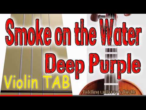Smoke on the Water - Deep Purple - Violin - Play Along Tab Tutorial