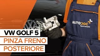 Come cambiare Pinza Freno posteriore e anteriore Golf 5 - video tutorial