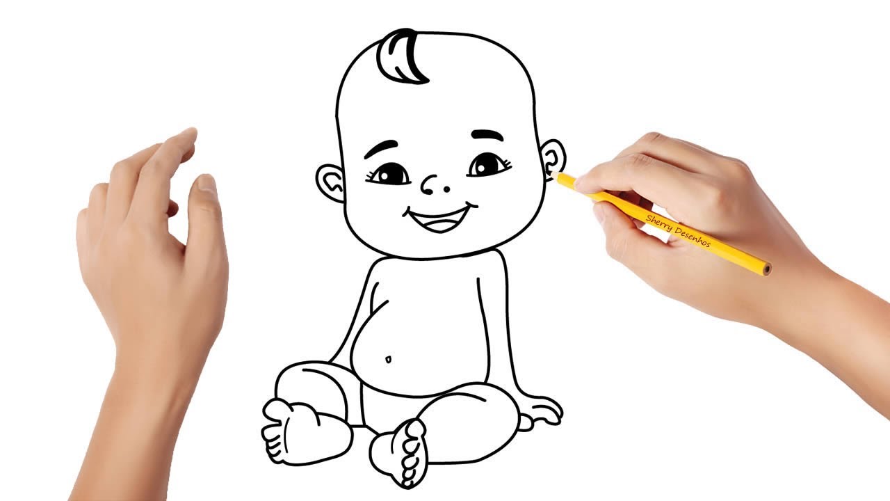 Como Desenhar Um Bebê Passo A Passo 👶 Desenhar Bebê Fácil 