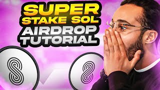 super stake sol Airdrop Tutorial [Solana Ecosystem Airdrops]