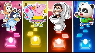 Bluey 🆚 pappa pig 🆚 skibidi toilet 🆚 baby bus ♦who is best?