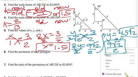 Geometry Lesson 8.1 similar polygons