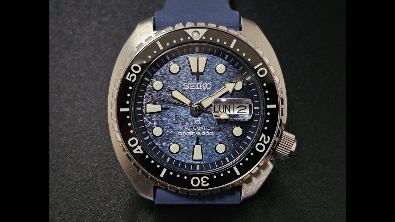 Seiko King Turtle Save the Ocean 'Dark Manta' - YouTube