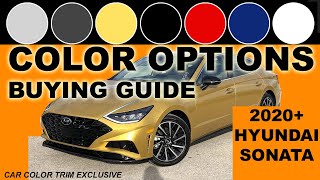 2020 Hyundai Sonata - Color Options Buying Guide