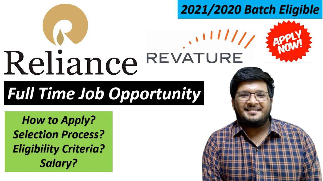 Reliance | Revature Off Campus Drive 2021/2020 | Job/Internship For Freshers 🔥🔥
