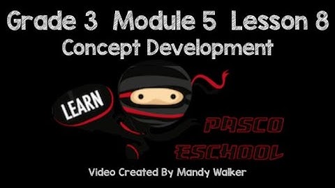 Grade 3 Module 5 Lesson 8 Concept Development