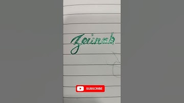 ZAINAB Name calligraphy| #cursive |#calligraphy |#comeback |#shorts |#viralshorts