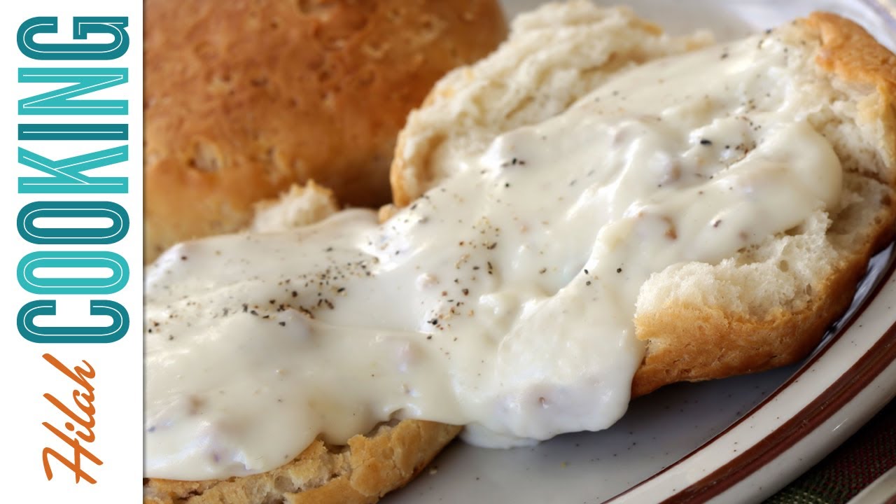 How To Make Cream Gravy - Sausage Country Gravy Recipe  Hilah Cooking