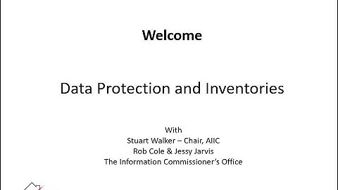 Data Protection and Inventories