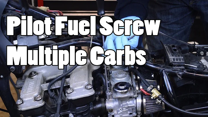 Pilot Air/Fuel Screw Adjustment Explained - Multiple Carbs - Part 2
