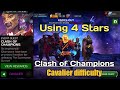 Clash of Champions All bosses with 4 Stars |Cavalier| - Marvel Contest of Champions