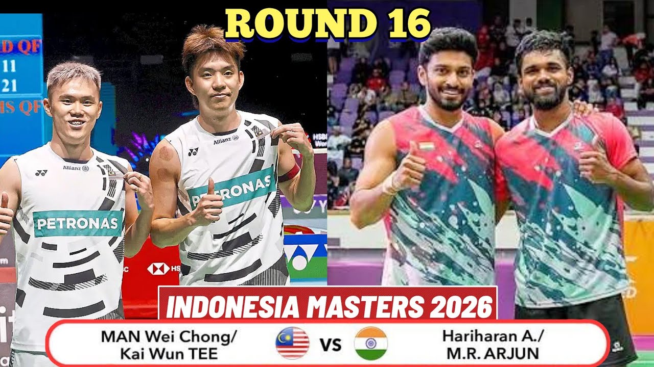 Wow! Great!! Man Wei Chong-Tee Kai Wun (MAS) VS Hariharan A-M.R Arjun (IND)‼️