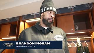 Brandon Ingram talks late-game execution | Pelicans-Grizzlies Postgame Interview 12\/26\/2023