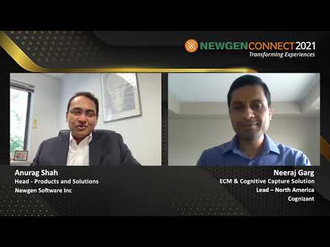 Digital Transformation Track - ECM Connect Session between Cognizant and Newgen