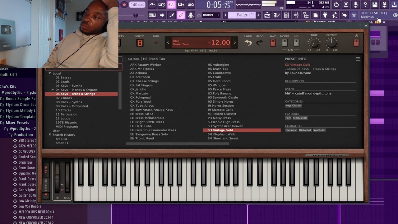 REPRO is SAUCE to make SPIDER-VERSE METRO BOOMIN' type beats for LIL WAYNE (fl studio trap cook up)