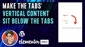 Elementor - Make the Tabs