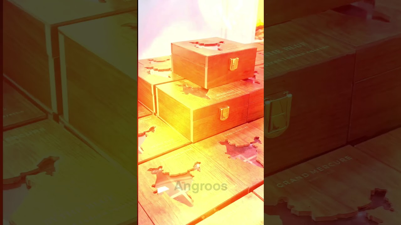 India Map Wooden Spice Box | Custom Corporate & Onam Gifts by Angroos Handicrafts