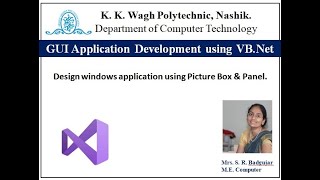 Design windows application using Picture Box & Panel Control