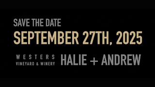 Halie + Andrew | Save the Date | September 27th, 2025 | Bearded Wolf Productions | Version 2