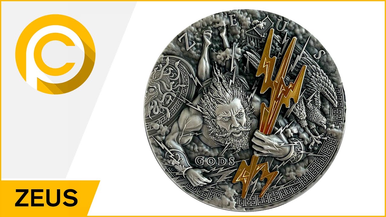 ZEUS Gods 2 Oz Silver Coin 2$ Niue 2021