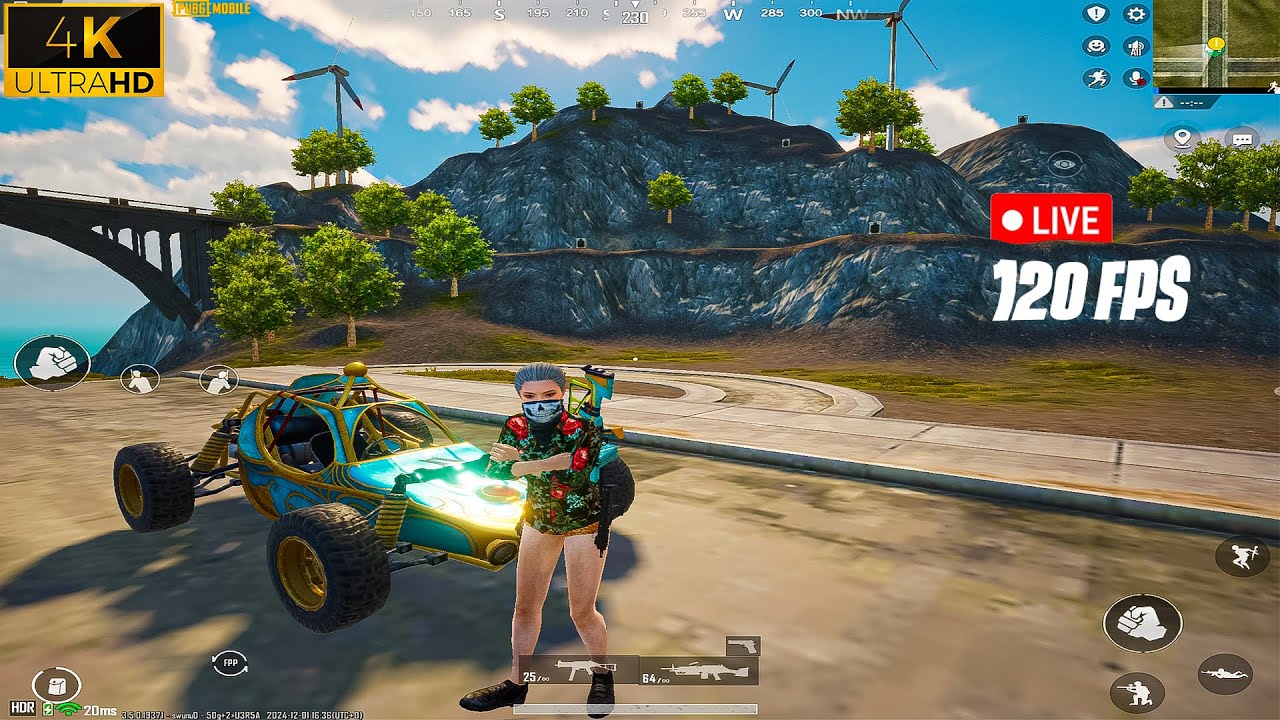 PUBG MOBILE GAMELOOP + HDR 120FPS 🤬