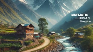 cinematic lukisan pedesaan || suasana indah merdu pedesaan sunda