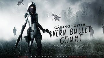 Action Gaming Poster Design Photo Manipulation | Photoshop Tutorial