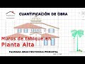 Muros en Planta Arquitectónica Alta