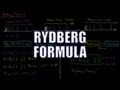 Quantum Chemistry 1.3 - Rydberg Formula