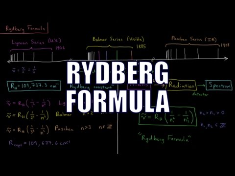 Quantum Chemistry 1.3 - Rydberg Formula