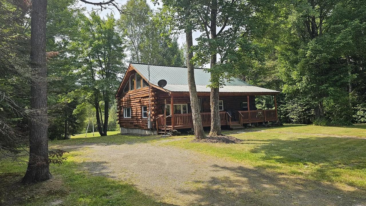 Hidden Log Home in Maine with Waterfront Views – Full Tour | Homes for Sale in Jackman ME