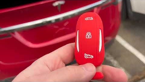 Tesla Model X Silicone Key Ring