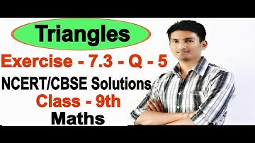 Chapter 7 Exercise 7.3 Question 5 - Triangles Class 9 Maths - NCERT Solutions