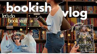 cozy bookish vlog 📚 let's do book stuff ✨ bookstores, book shopping, fall clothing shopping
