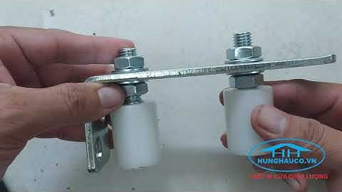 bộ dẫn hướng cổng lùa  2 lăn D30mm