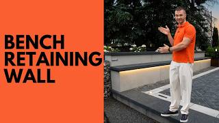 Bench Retaining Wall | Backyard Design & Build in Toronto | Action Home Services