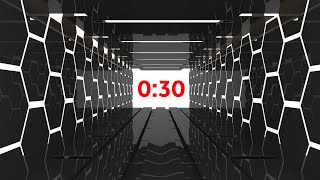 ⏳ 30-Second Futuristic Productivity Timer 🚀 | Silent Sci-Fi Countdown with Spaceship Alarm 🎶