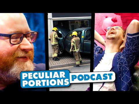 Man crashes into shop, runs off and is attacked by emu - Simon's Peculiar Portions #67