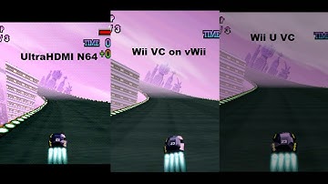 F-Zero X HDMI Video Comparison (N64 vs Wii VC vs Wii U VC)